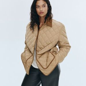 H&M beige Quilted Jacket